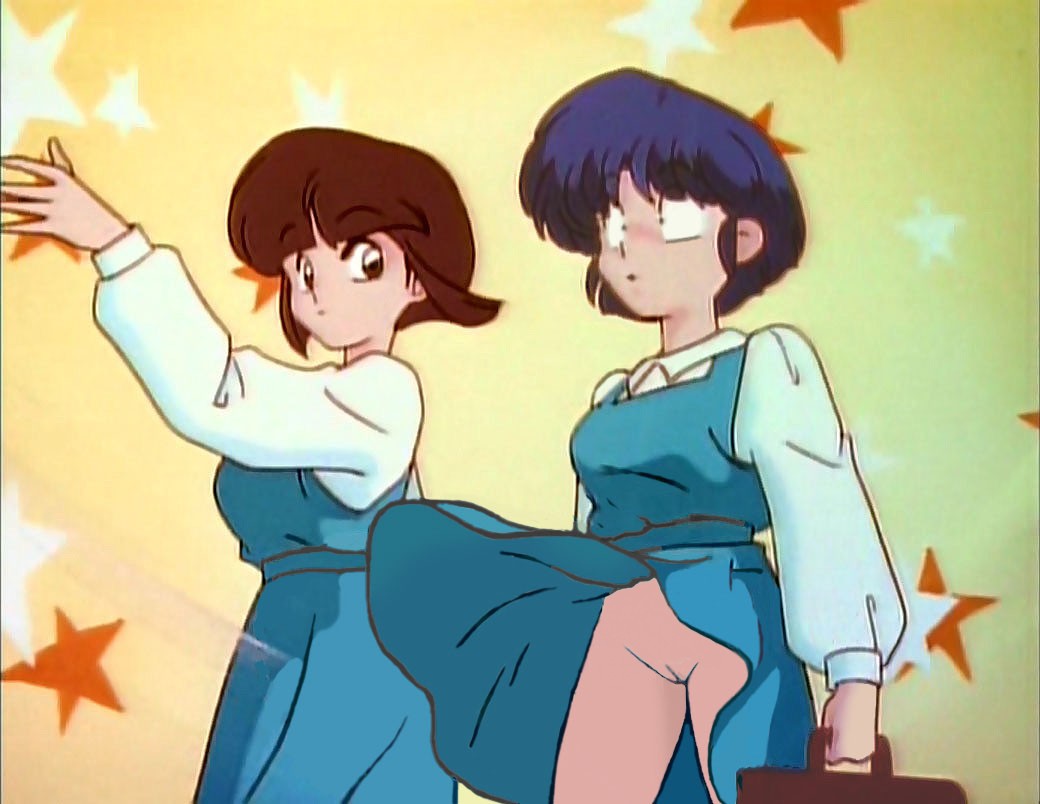 akane_tendo clothing dress nabiki_tendo no_panties ranma_1/2 tagme