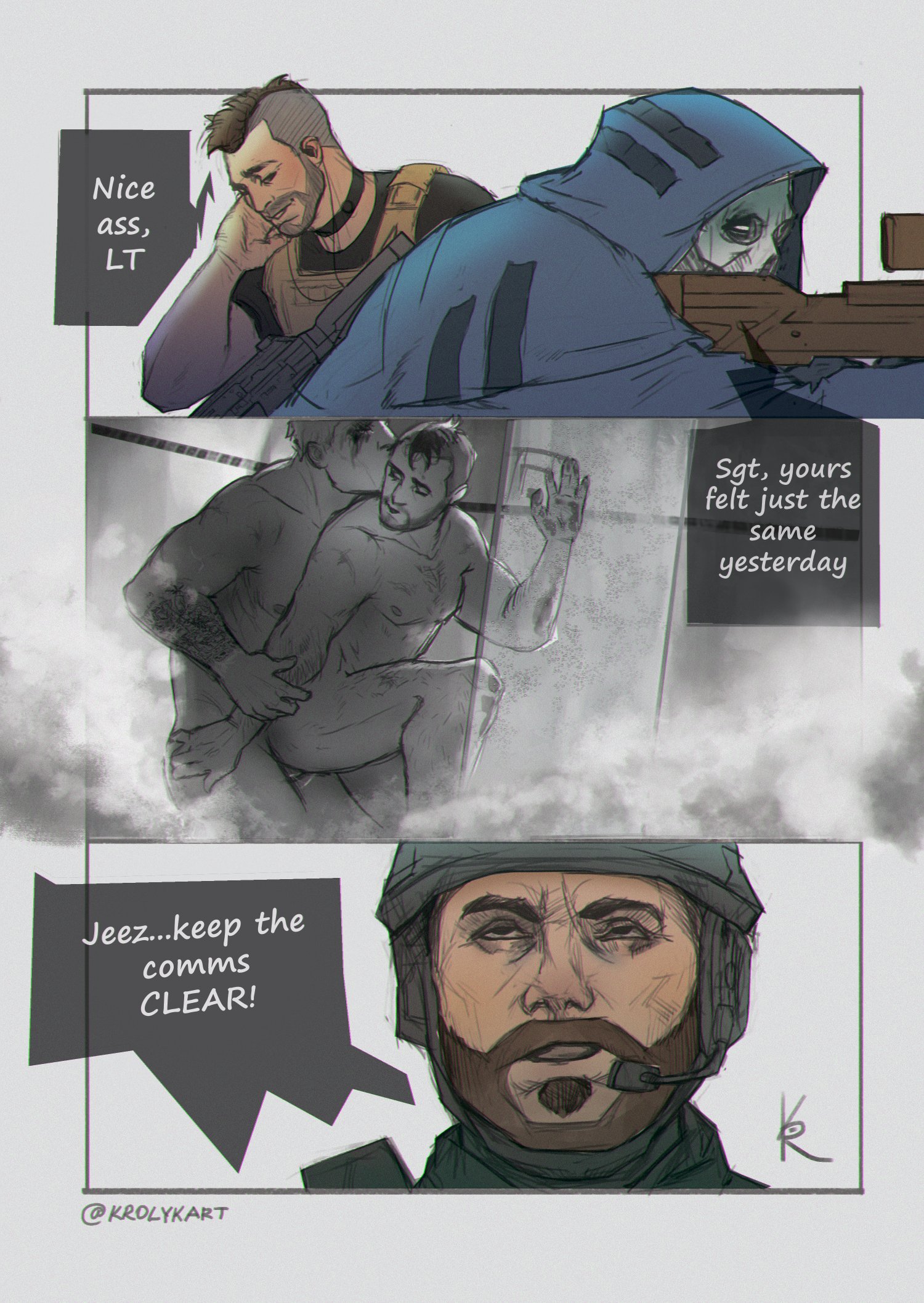 call of duty, call of duty modern warfare 2 (2022), captain price, gay, ghost (modern warfare 2), john mactavish, john price, krolykart, male, simon riley, soap (modern warfare 2)