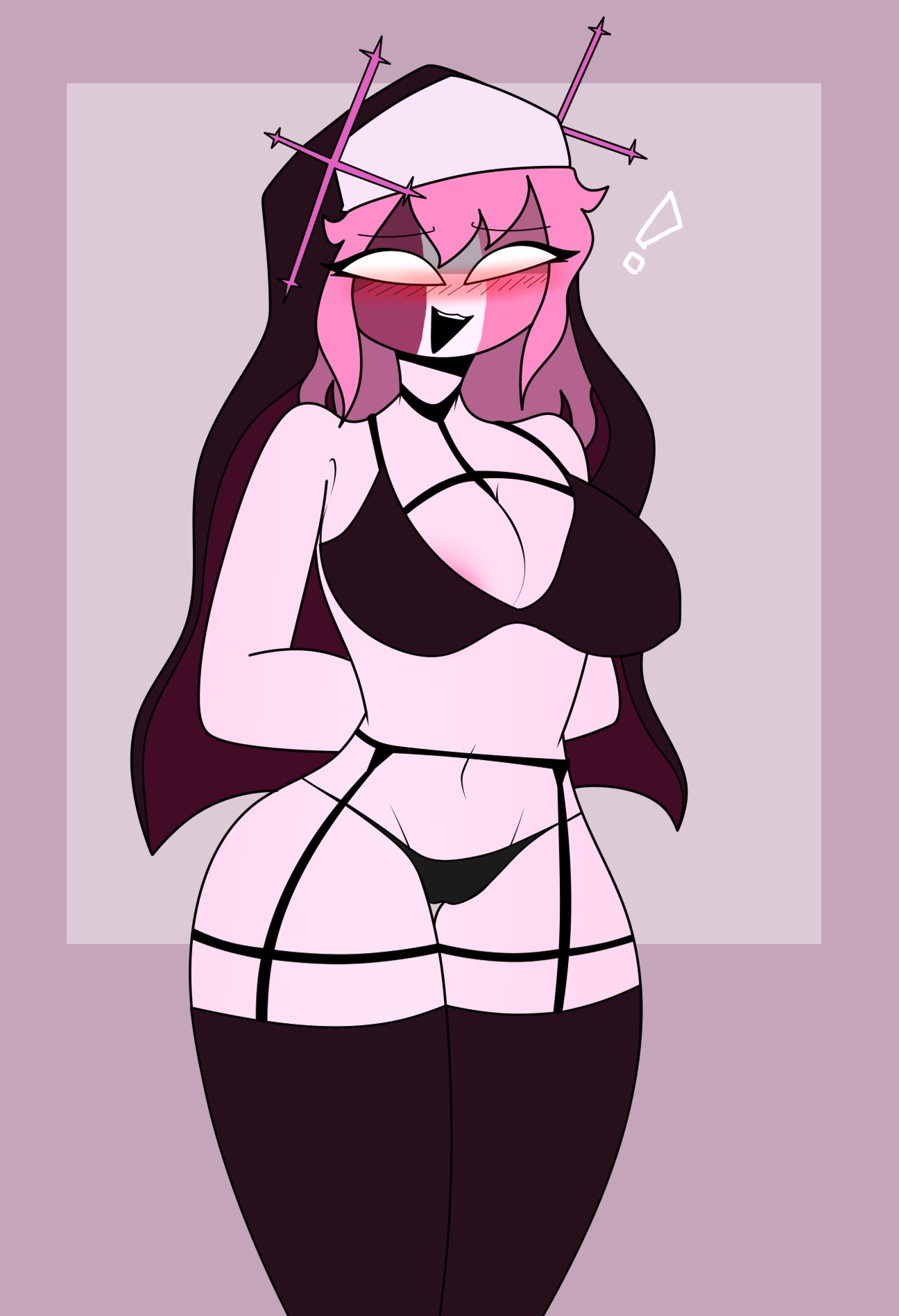 bikini, bikini top, bikini underwear, female, friday night funkin, sarvente (dokki.doodlez), thick thighs, thigh highs, thighhighs