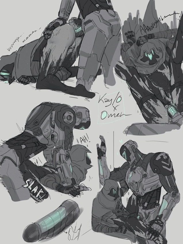 2boys, anal sex, cum, gay, kay/o (valorant), male, male only, monster, omen (valorant), penis, robot, robot boy, valorant