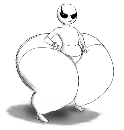 big_ass bubble_butt gaster huge_ass slayerfruit tagme undertale undertale_(series)