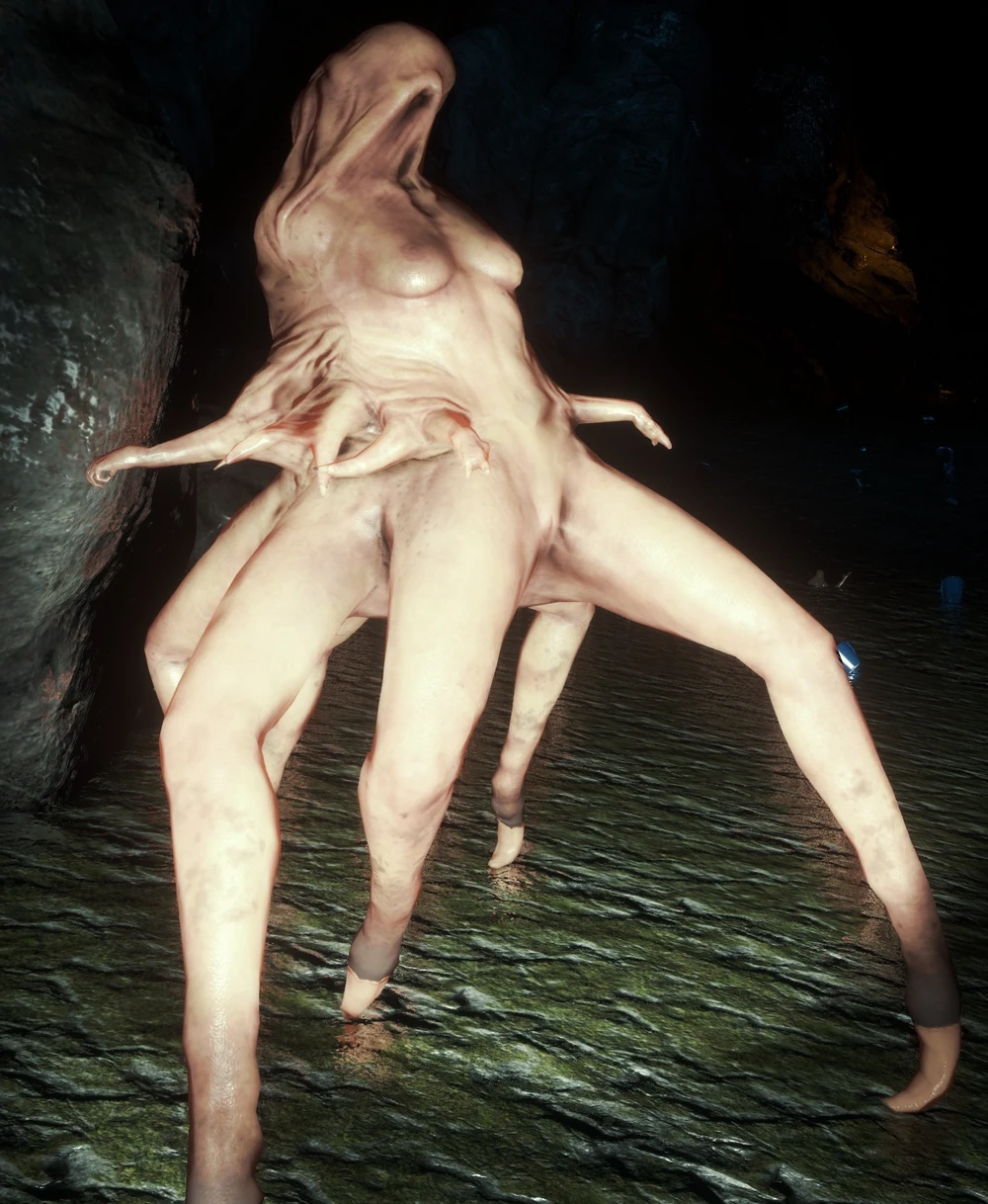 1girls 3d breasts female female_only genitals monster monster_girl multi_arm multi_genitalia multi_leg multi_limb multi_pussy nipples nude pussy screencap solo teratophilia the_forest video_games virginia_(the_forest)