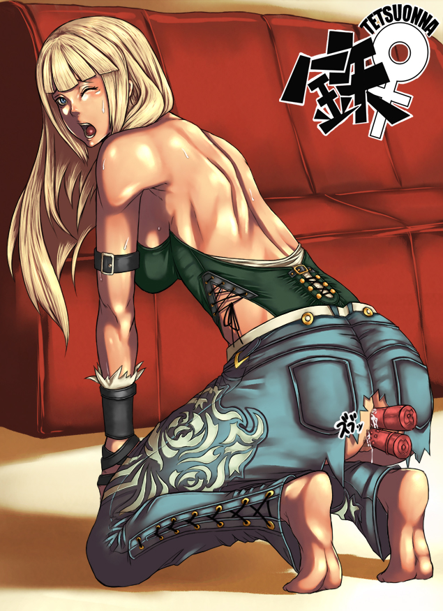 1girls bangs blonde_hair blue_eyes blunt_bangs emilie_de_rochefort female legs solo tagme tekken tetsuonna thighs