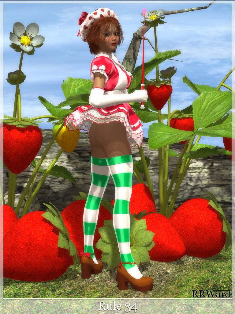 3d clothing dark-skinned_female dark_skin dress riding_crop stockings strawberry_shortcake strawberry_shortcake_(character) strawberry_shortcake_(g1) strawberry_shortcake_(sbsc) tagme