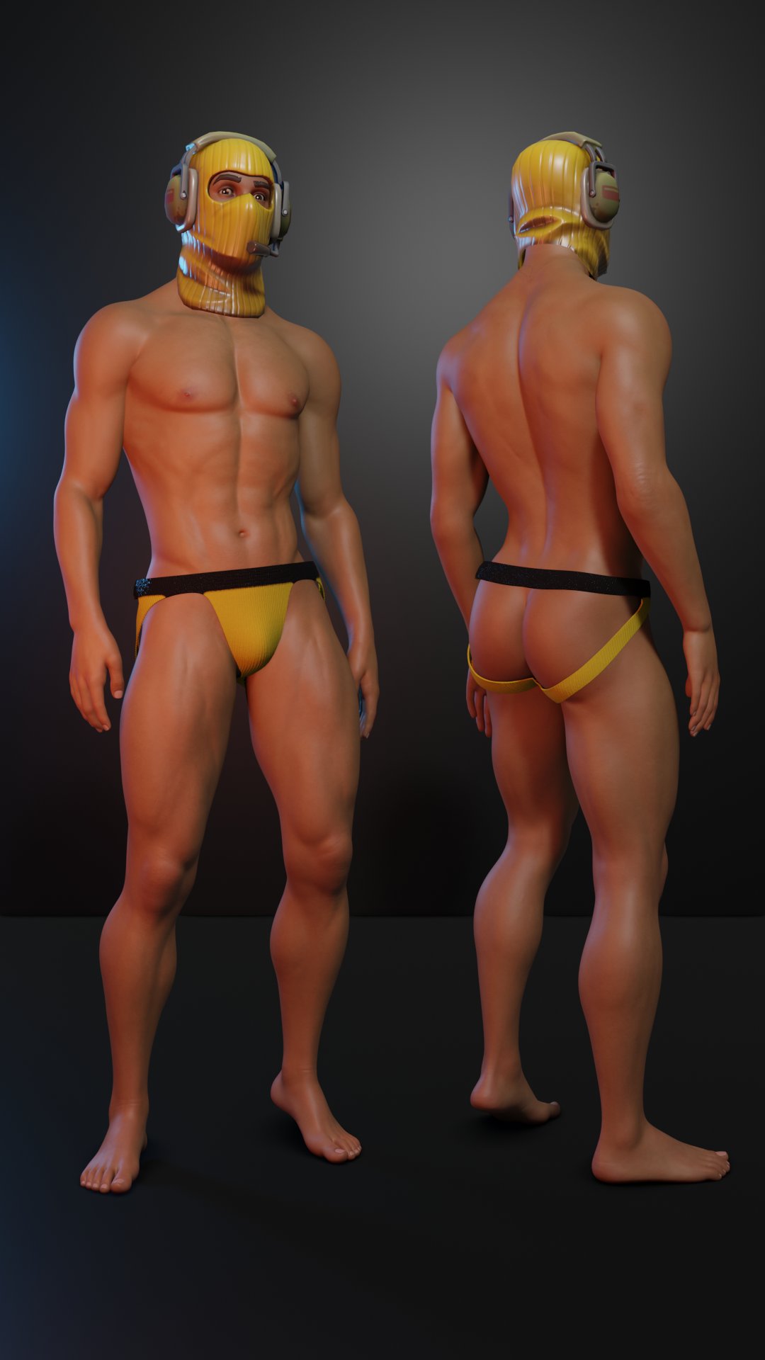 1boy ass fortnite jockstrap male male_only martistot mask masked masked_male muscular muscular_male raptor_(fortnite) scoutfuntf2 solo solo_male x_redeyes