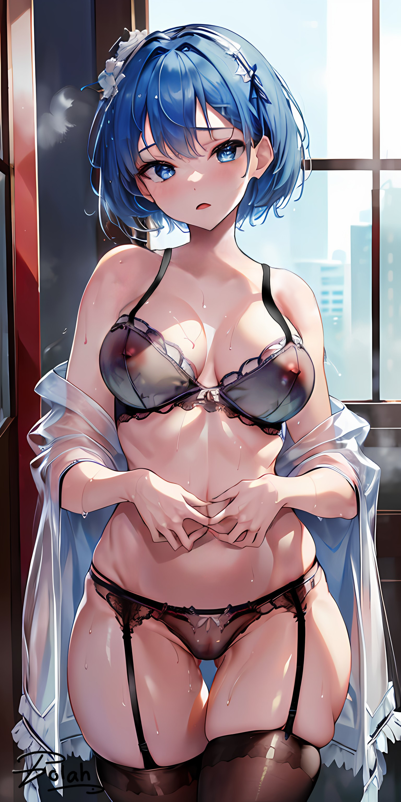 ai generated, female, polah u, re:zero kara hajimeru isekai seikatsu, rem (re:zero), tagme