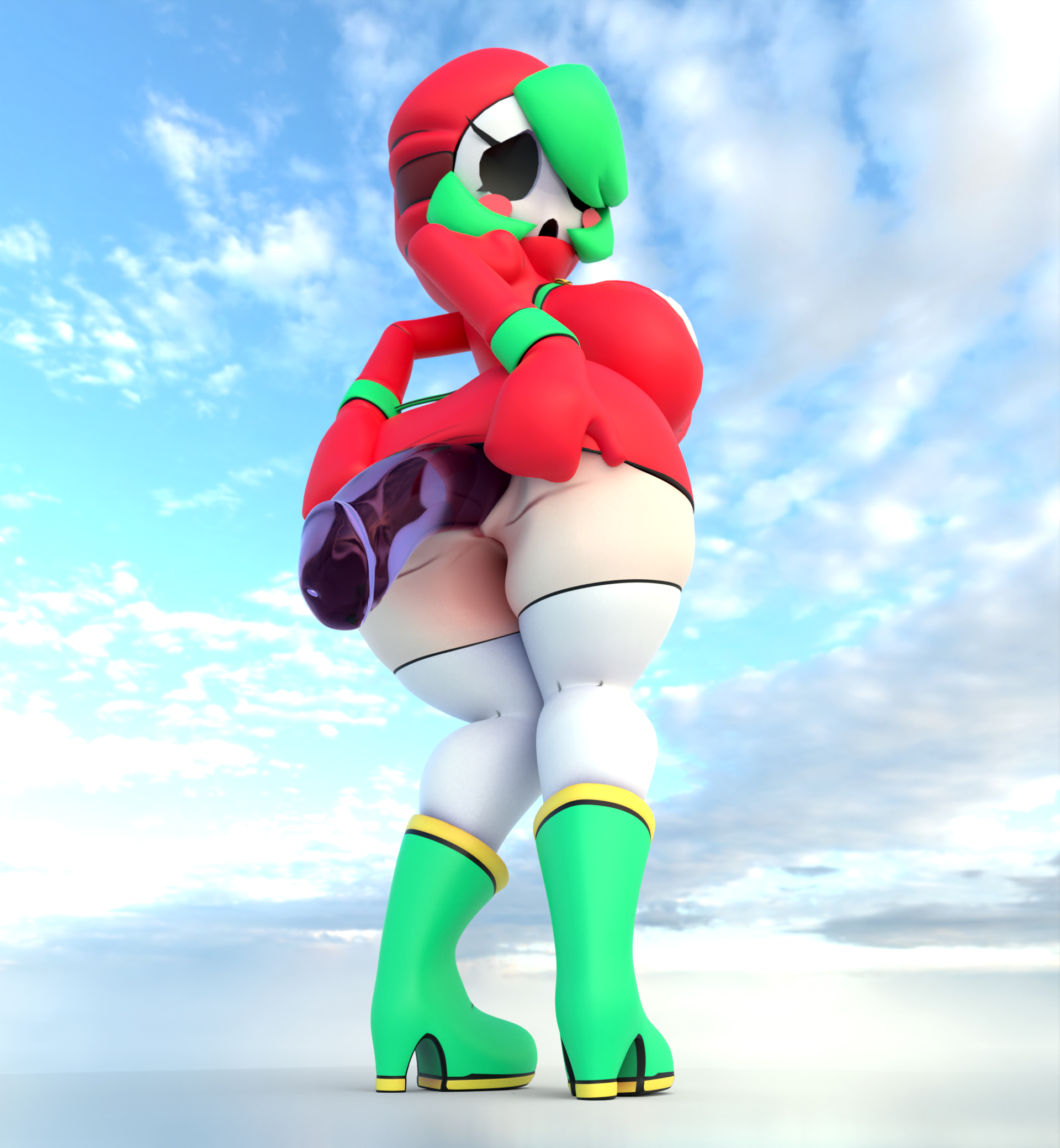 3d, 3d (artwork), alternate version available, ass, big ass, cally3d, clazzey, cryptiacurves, dildo, dildo in ass, female, mario (series), nintendo, shocking (artist), shy gal, shygal (cryptiacurves), super mario bros. 2, vrchat avatar, vrchat model, yume kōjō: doki doki panic