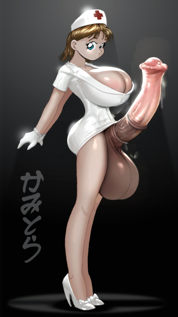 ai_generated ass balls big_ass big_breasts cleavage edit edited erection futa_only futanari futanurse gigantic_penis gigantic_testicles high_heels horse_penis horsecock horsecock_futanari huge_breasts hyper_genitalia hyper_penis hyper_testicles kamitora large_ass nurse nurse_cap penis testicles