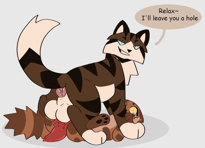 animal_genitalia balls brown_body brown_fur feral furry hawkfrost_(warriors) leafpool_(warriors) light_brown_body light_brown_fur penus rape warriors_(book_series) warriors_(cats) white_underbelly