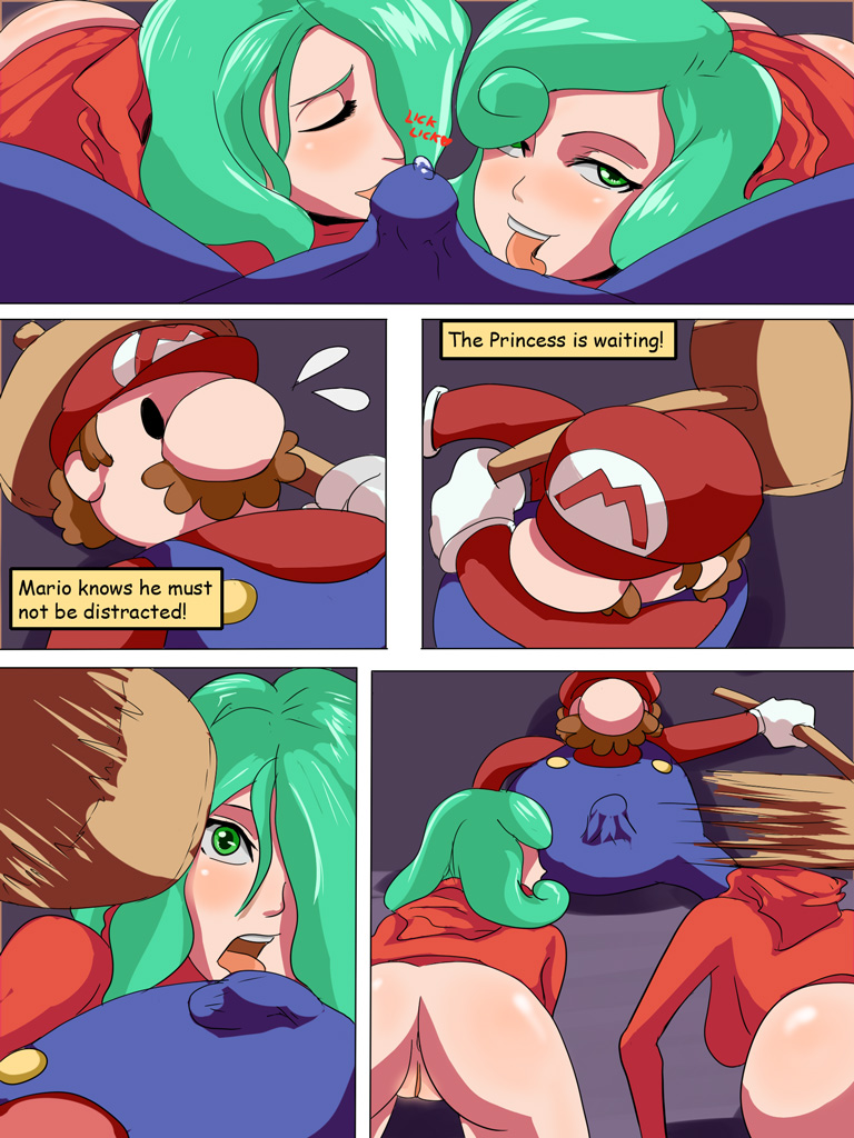 1boy 2girls comic death erection_under_clothes female_death guro hammer killing licking mario mario_(series) pussy shy_gal sudden_death veiled616