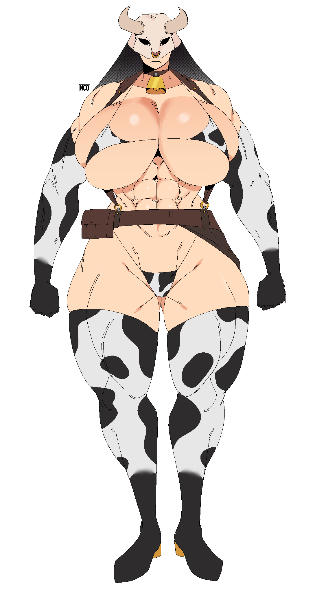 1girls alternate_breast_size alternate_version_available behemaid big_breasts bikini bikini_top breast_focus breasts breasts_bigger_than_head breasts_together bulging_breasts bursting_breasts bust cleavage cow_print cow_tail cowbell dbd dead_by_daylight enormous_breasts female female_only full_cleavage horns huge_breasts huge_cleavage huntress_(dead_by_daylight) mask masked_female massive_breasts mature_female overflowing_breasts piercing ring_light shiny_breasts shiny_skin short_hair solo solo_female strap top_heavy_breasts white_background yeehawt0wn