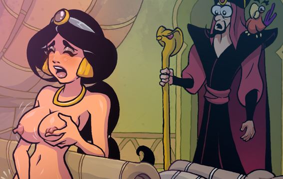 akabur aladdin being_watched breasts caught_masturbating clothed_male_nude_female disney disney_princess disney_villains groping_self iago jafar male masturbation moaning moaning_in_pleasure nipples nude_female princess_jasmine rubbing_breasts rubbing_pussy