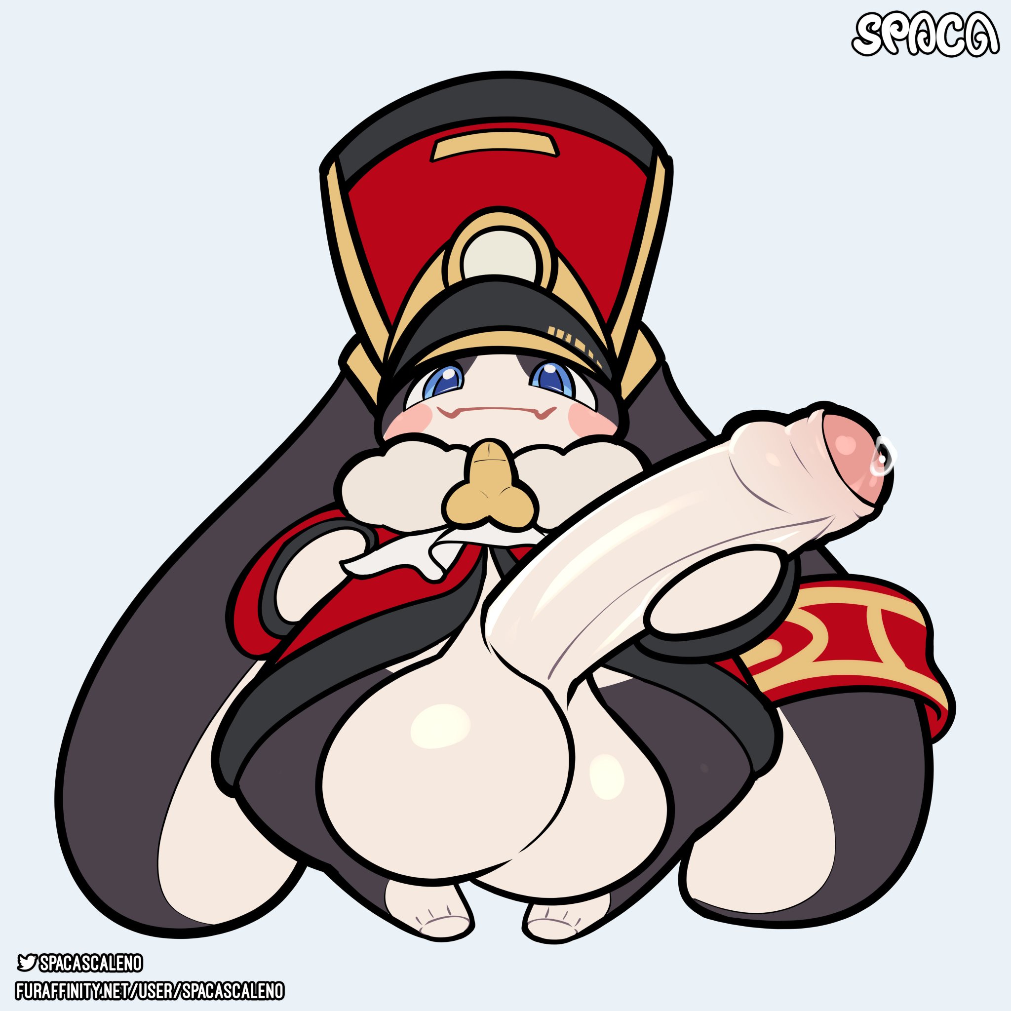 bunny, cock, furry, gay, honkai: star rail, male, penis, pom-pom (honkai: star rail)