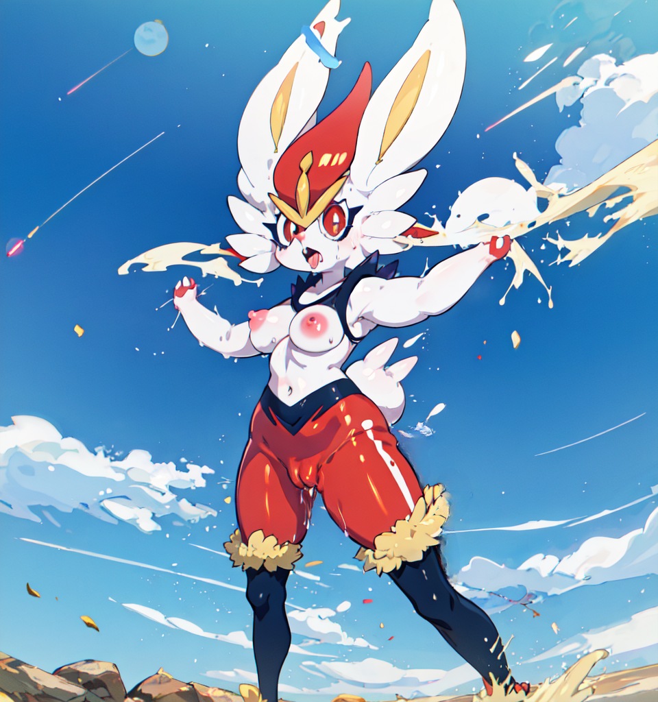 1girls ai_generated anthro cinderace female female_cinderace female_only furry game_freak generation_8_pokemon pixai pokemon pokemon_(species) solo tagme water_splash