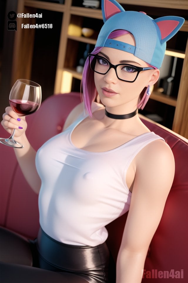 3d, fallen4ai, female, fortnite, fortnite: battle royale, looking at viewer, lynx (fortnite), nipple bulge