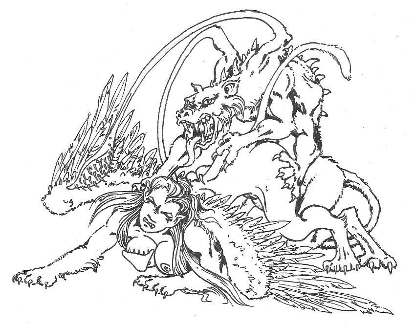 1boy 1girls areolae beast bestiality breasts claws defaultfrostelf displacer_beast dungeons_and_dragons from_behind grimace gynosphinx long_hair maledom monochrome muscular_male nipples paws pinned_down rape roaring sex sketch sphinx tagme tail wings