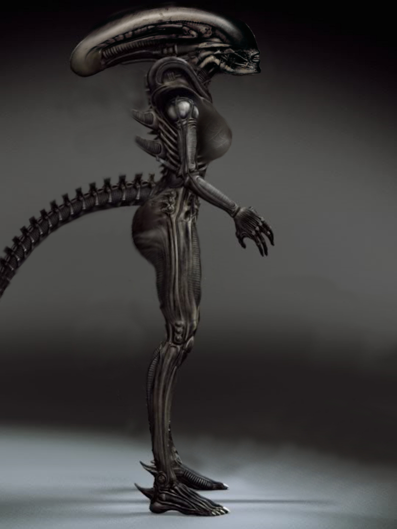 alien alien_(franchise) anatomy ass big_breasts big_butt breasts creature exoskeleton female female_xenomorph monster nude solo tail xenomorph