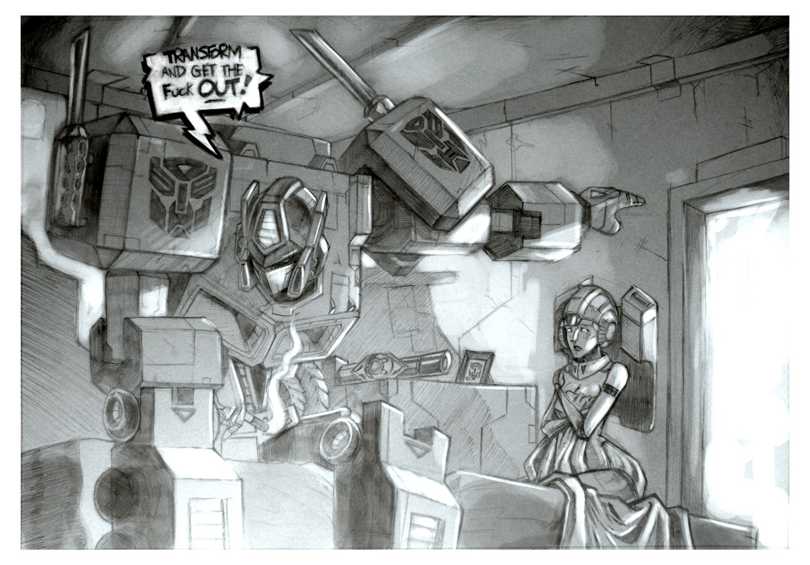 1boy 1girls 2d_(artwork) after_sex arcee arcee_(g1) autobot autobot_insignia cigarette dialogue drawn energomammaries female female_autobots greyscale male monochrome optimus_prime robot robot_boy robot_girl speech_bubble straight swearing tagme text transformers transformers_g1