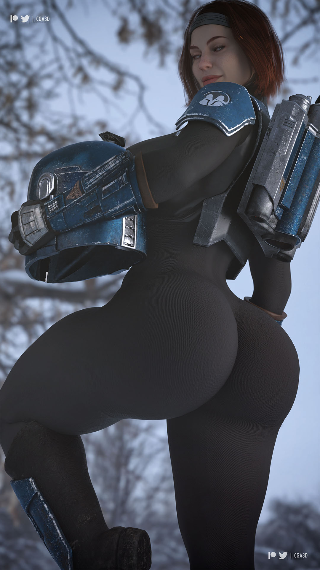 1girls 3d 3d_(artwork) ass athletic_female big_ass big_breasts big_butt bo-katan_kryze bodysuit breasts brown_eyes bubble_ass bubble_butt busty carlac_(planet) cga3d clothed_ass curvaceous curvy curvy_female curvy_figure darksaber daz3d daz_studio erotichris female female_only forest headband helmet helmet_removed hourglass_figure huge_ass huge_breasts human katee_sackhoff large_breasts leg_up lightsaber mandalorian mandalorian_armor muscular nipple_bulge outside pawg pose red_hair seductive seductive_look sensual shield short_hair side_view skin_tight solo standing standing_on_one_leg star_wars the_mandalorian thick thick_ass thick_thighs tight_clothing tree wide_hips winter