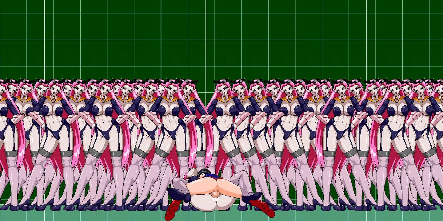 78_(tky8) bishoujo_senshi_sailor_moon censored clones clothing crossdressing crossdressing_male female femboy girly male medium_breasts multiple_girls otoko_no_ko procyon_(78) sailor_ojou smooth_skin stockings