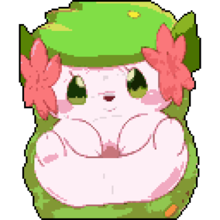 ai_generated pokemon pokemon_(species) shaymin shaymin_(land_form) spread_pussy spreading