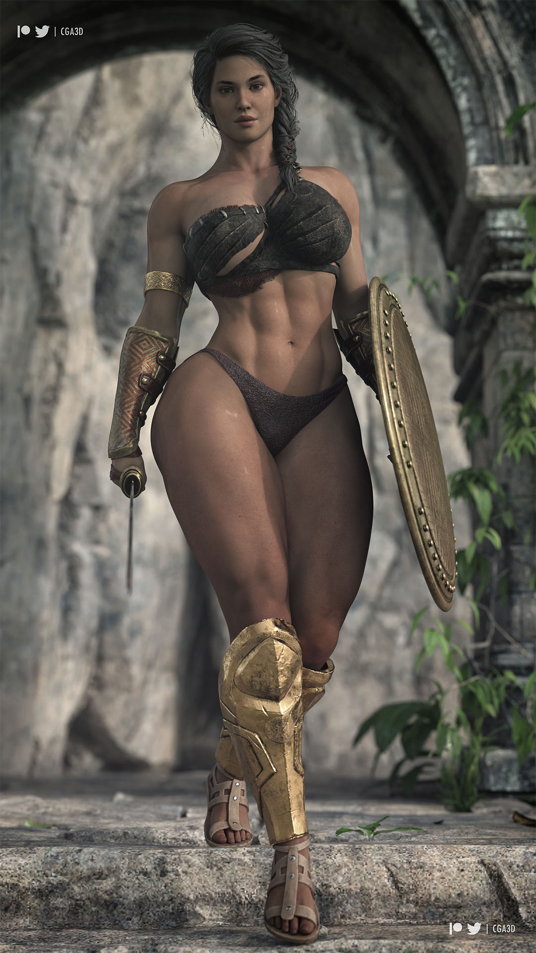 1girls 3d abs ancient_greece ass assassin's_creed_(series) assassin's_creed_odyssey big_ass big_breasts big_butt breasts brown_eyes brown_hair bubble_ass bubble_butt busty cga3d curvaceous curvy curvy_female curvy_figure daz3d daz_studio erotichris female female_only hourglass_figure huge_ass huge_breasts kassandra large_breasts light-skinned_female light_skin muscular muscular_female seductive seductive_look sensual shield solo sword thick thick_ass thick_thighs ubisoft voluptuous voluptuous_female wide_hips