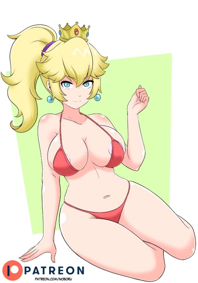 alternate_costume breasts female female_only mario_(series) nintendo noboru_revista princess_peach solo