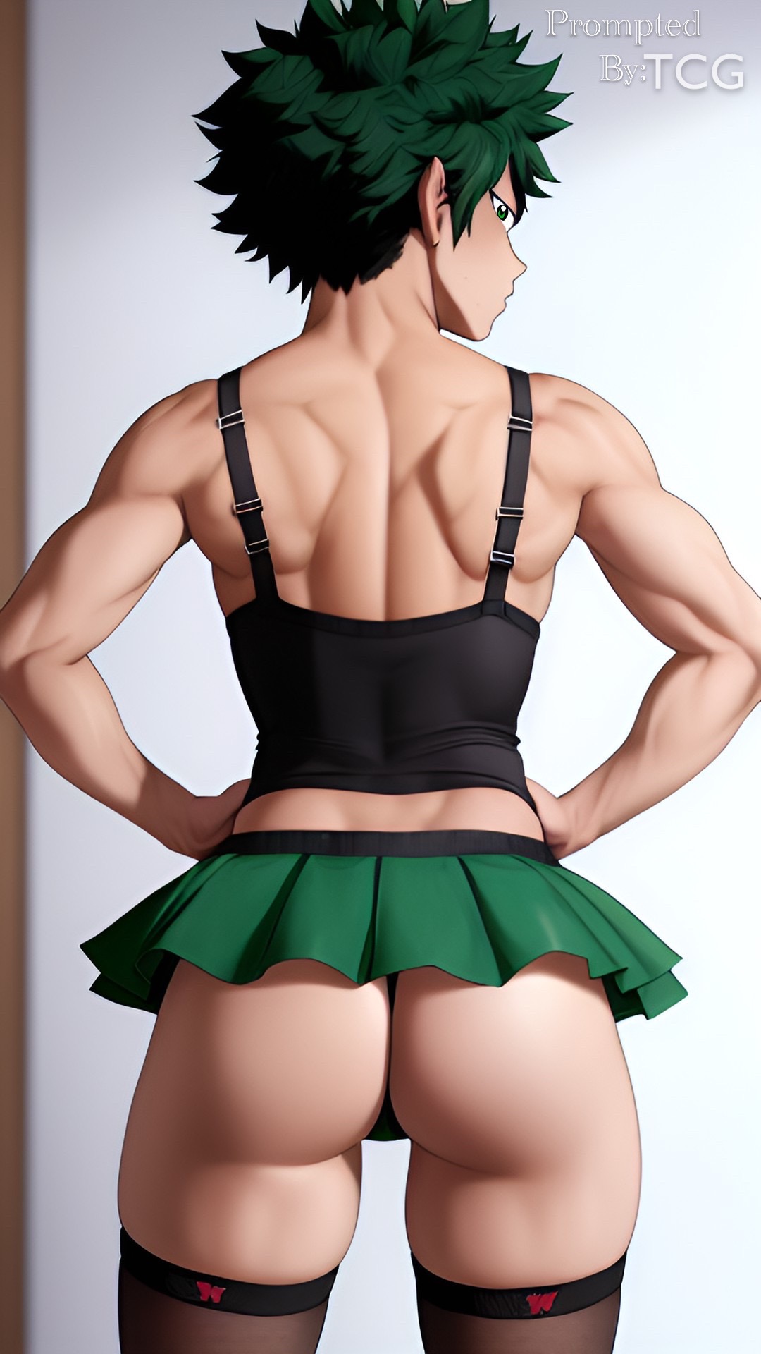 Rule34.dev - 1boy ai_generated caught classroom crossdressing deku femboy  girly green_eyes green_hair izuku_midoriya male midoriya_izuku miniskirt  my_hero_academia thechronicgamer thighhighs trap