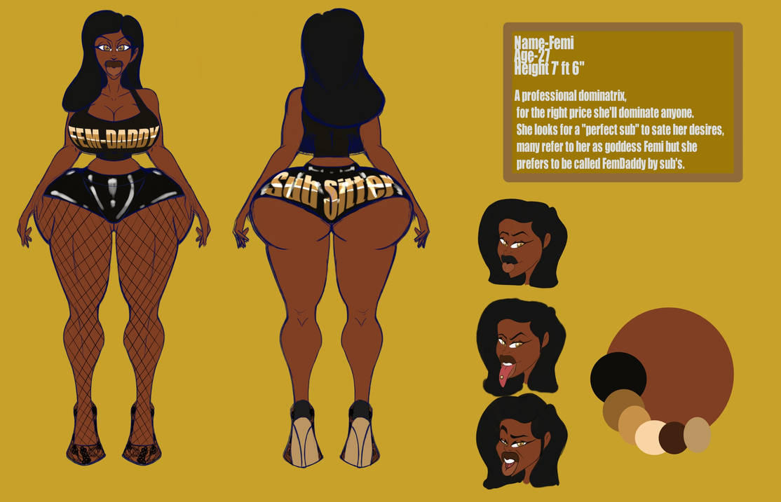 1girls african african_female ass back_view big_breasts big_lips black_clothing blitzhero breasts brown_skin bubble_ass character_sheet commissioner:blitzhero commissioner_upload dark-skinned_female dark_skin dominant_female dominatrix fem_daddy female female_focus female_only femi front_and_back front_view heels huge_ass mrblack1986 original_character rubber_clothing rubber_pants tagme tall_female tongue_out tongue_piercing voluptuous voluptuous_female