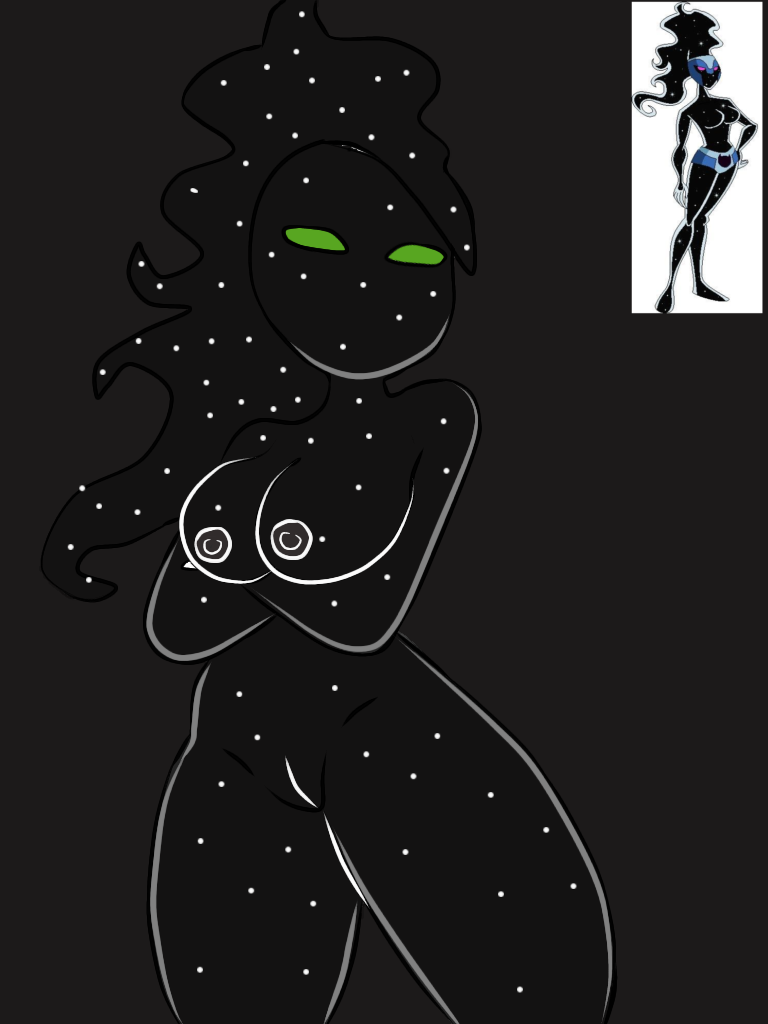 1girls alien alien_girl alien_x ben_10 ben_10_alien_force ben_10_omniverse ben_10_ultimate_alien ben_tennyson big_breasts big_chest black_skin breasts bust celestialsapien chaquetrix chest dark-skinned_female galaxy galaxy_girl galaxy_skin girl_galaxy green_eyes hair long_hair long_hair_female mr_byo naked nipple nude nude_female pussy pussy_grip pussy_peek rule_63 sex solo solo_female