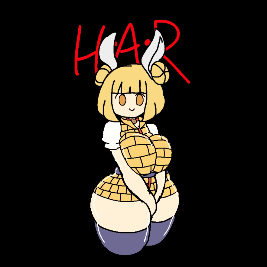 h.a.r huge_breasts mayumi_joutouguu thick_thighs touhou