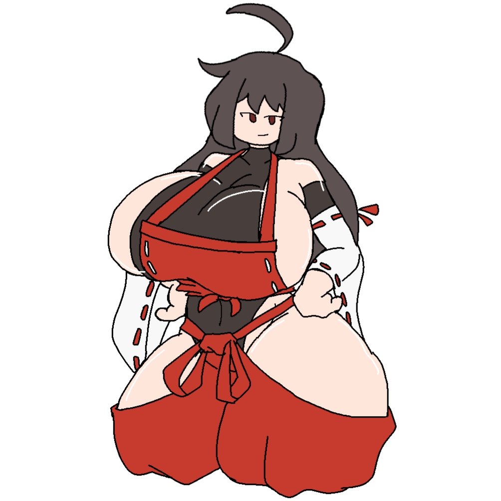 h.a.r huge_breasts sendai_hakurei_no_miko thick_thighs touhou