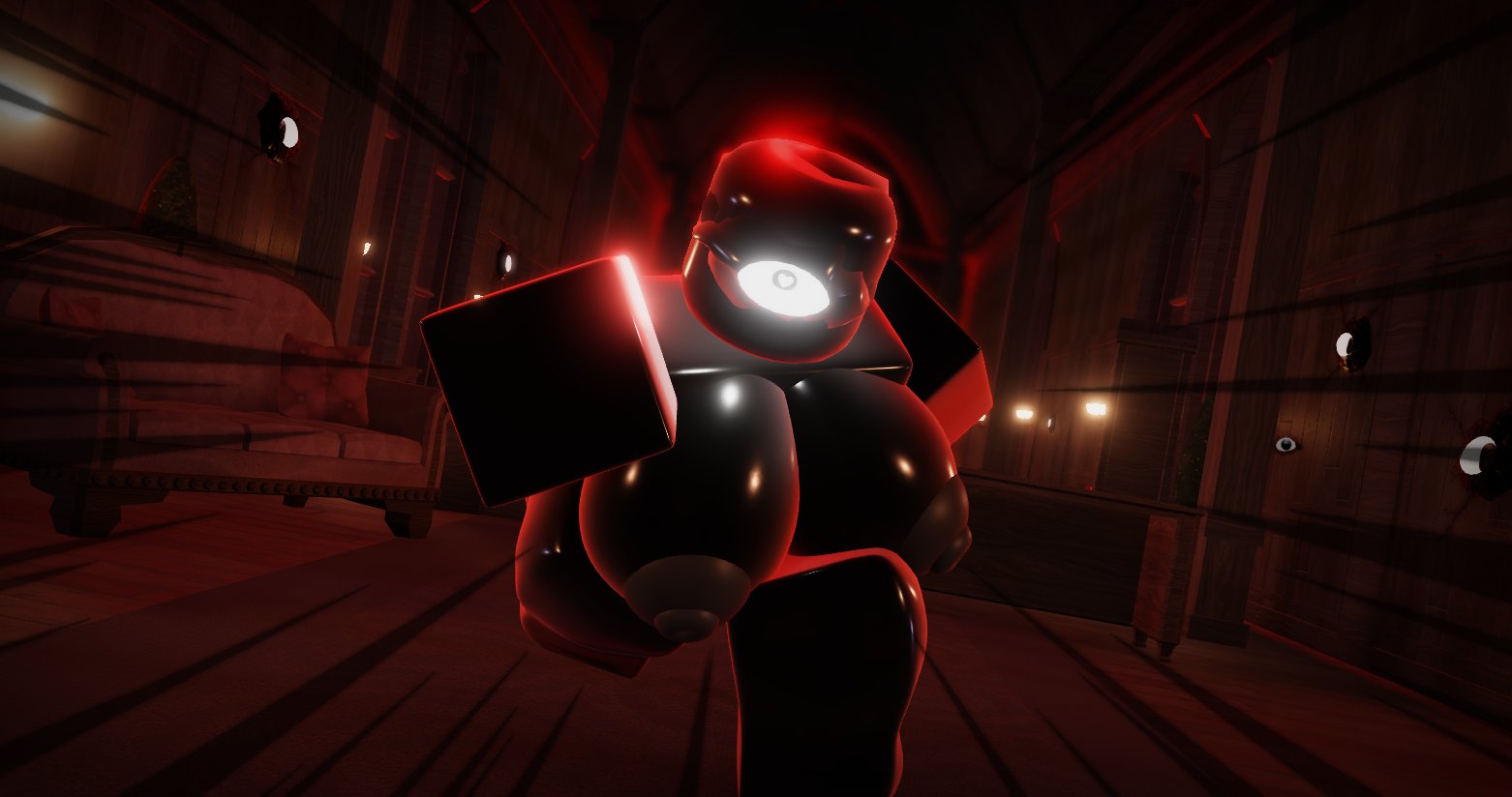 3d, big breasts, black skin, breasts, chasing, cyclops, doors (roblox), fem doors entity, fem seek, female, female focus, female only, heart-shaped pupils, looking at viewer, monster, monster girl, nipples, roblox, roblox game, robloxian, rule 63, rvvz101, seek (doors), tagme