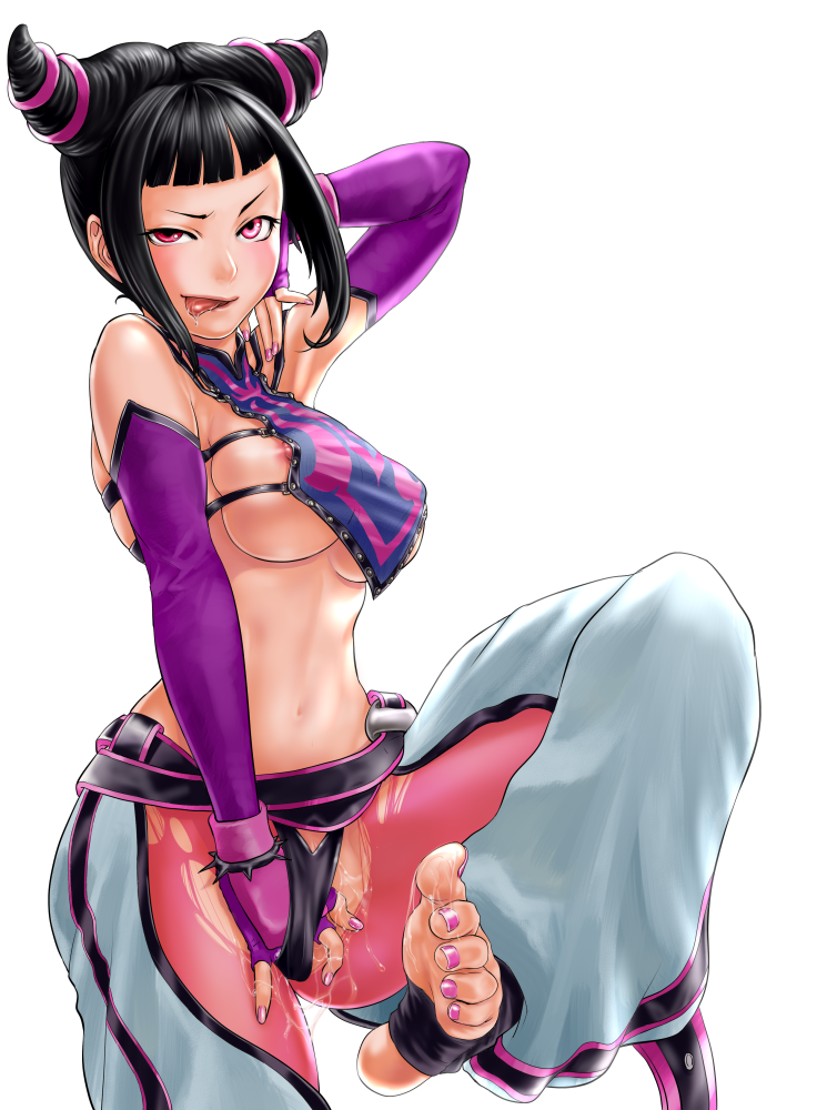 1girls alpha_channel baggy_pants bare_shoulders barefoot belt black_hair breasts capcom elbow_gloves feet female female_only fingerless_gloves for_sticker_use gloves grin hand_in_panties human juri_han licking_lips masturbation midriff nail_polish navel nipple_slip nipples panties png purple purple_eyes purple_nails pussy_juice red_eyes saliva short_hair sideboob smile soles solo sticker_template street_fighter street_fighter_iv super_street_fighter_iv toeless_socks toenail_polish toes tongue touzai transparent_background transparent_png underboob underwear