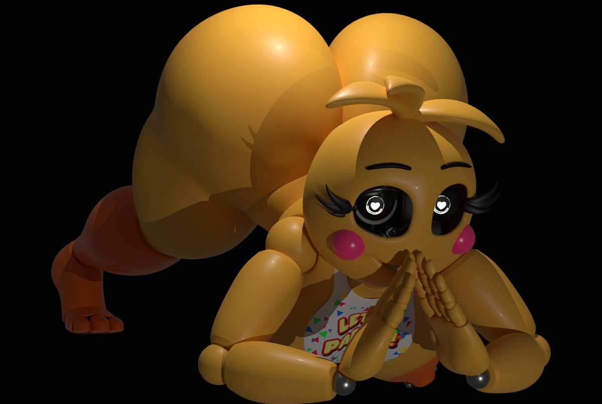 3d, ass, bib, big ass, big breasts, breasts, female, five nights at freddy's, five nights at freddy's 2, lovetaste chica, solo, toy chica (fnaf), toy chica (love taste)