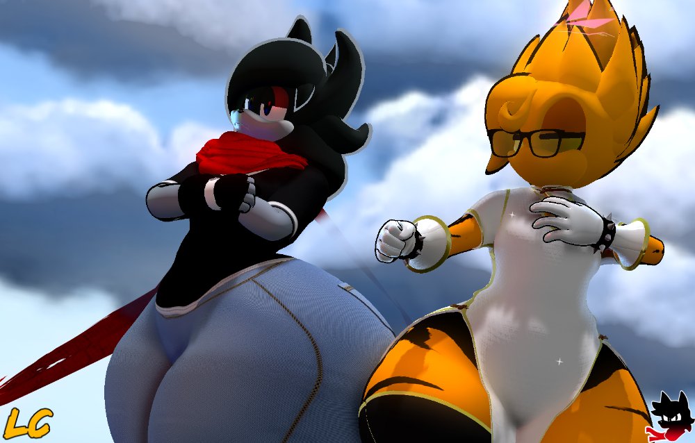 2boys 3d_(artwork) alien anthro anthro_only best_friends big_ass black_fur bubble_butt chinese_clothes chinese_dress clothed clothing femboy feminine_male fingerless_gloves fully_clothed glasses gloves grey_(shanepr0d) grey_fur huge_ass huge_butt huge_thighs jeans lwd_cartoonz male male_only multiple_boys neil_lash orange_fur original outdoors scarf shanepr0d short_sleeves spiked_bracelet spiky_hair striped_body thick thick_hips thick_legs thick_thighs tight_clothing tshirt wide_hips wolf yellow_eyes