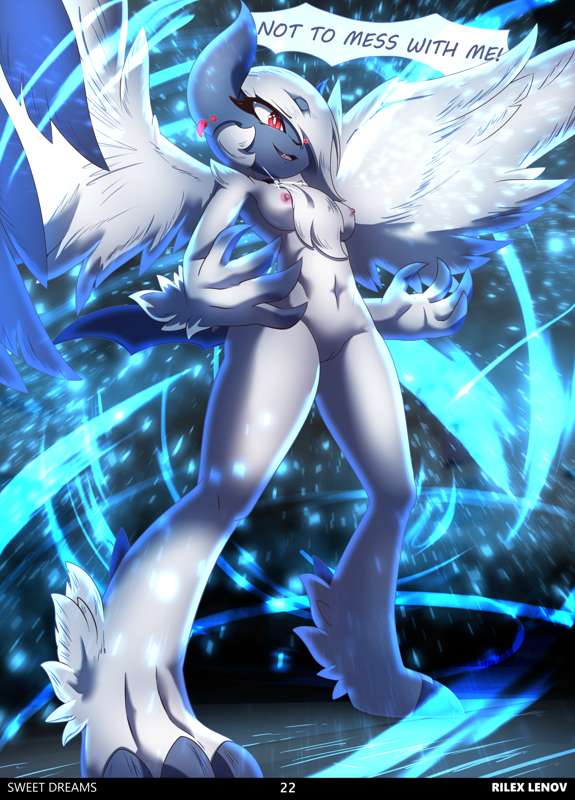 absol anthro breasts comic furry furry_female furry_only mega_absol mega_evolution no_humans pokemon pokemon_(species) rilex_lenov sweet_dreams(comic)