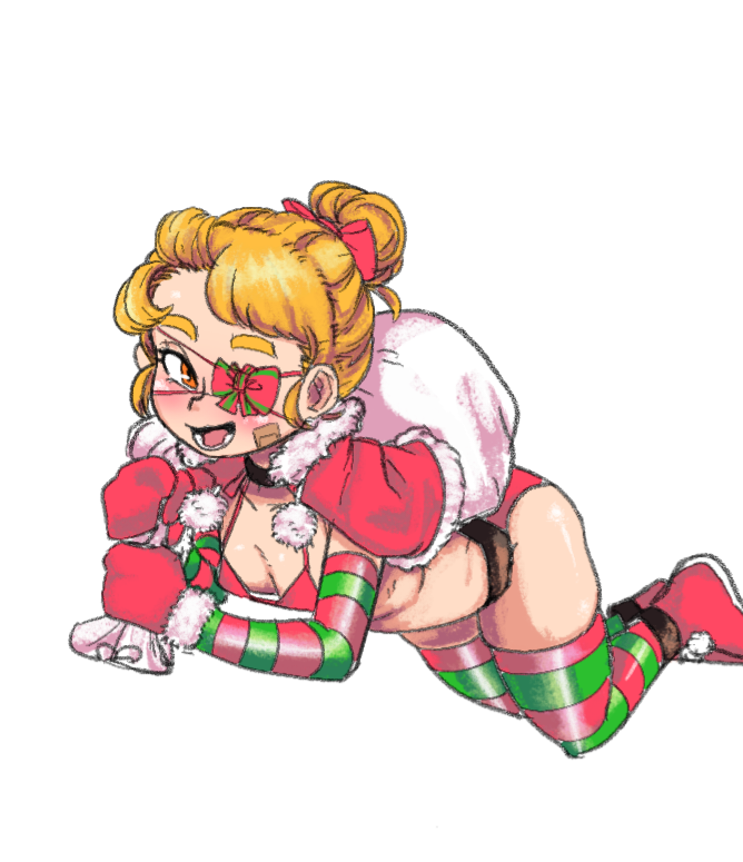 camp_camp christmas_outfit eyepatch kooying tabii_(camp_camp)