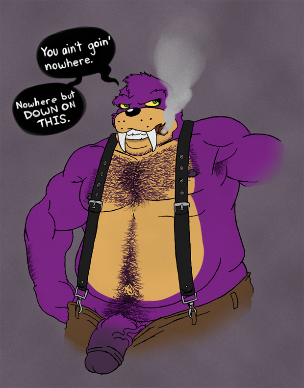 anthro cigar clothes color english_text front_view fur furry male male_only penis rotor_the_walrus solo sonic_(series) standing tagme text topless walrus