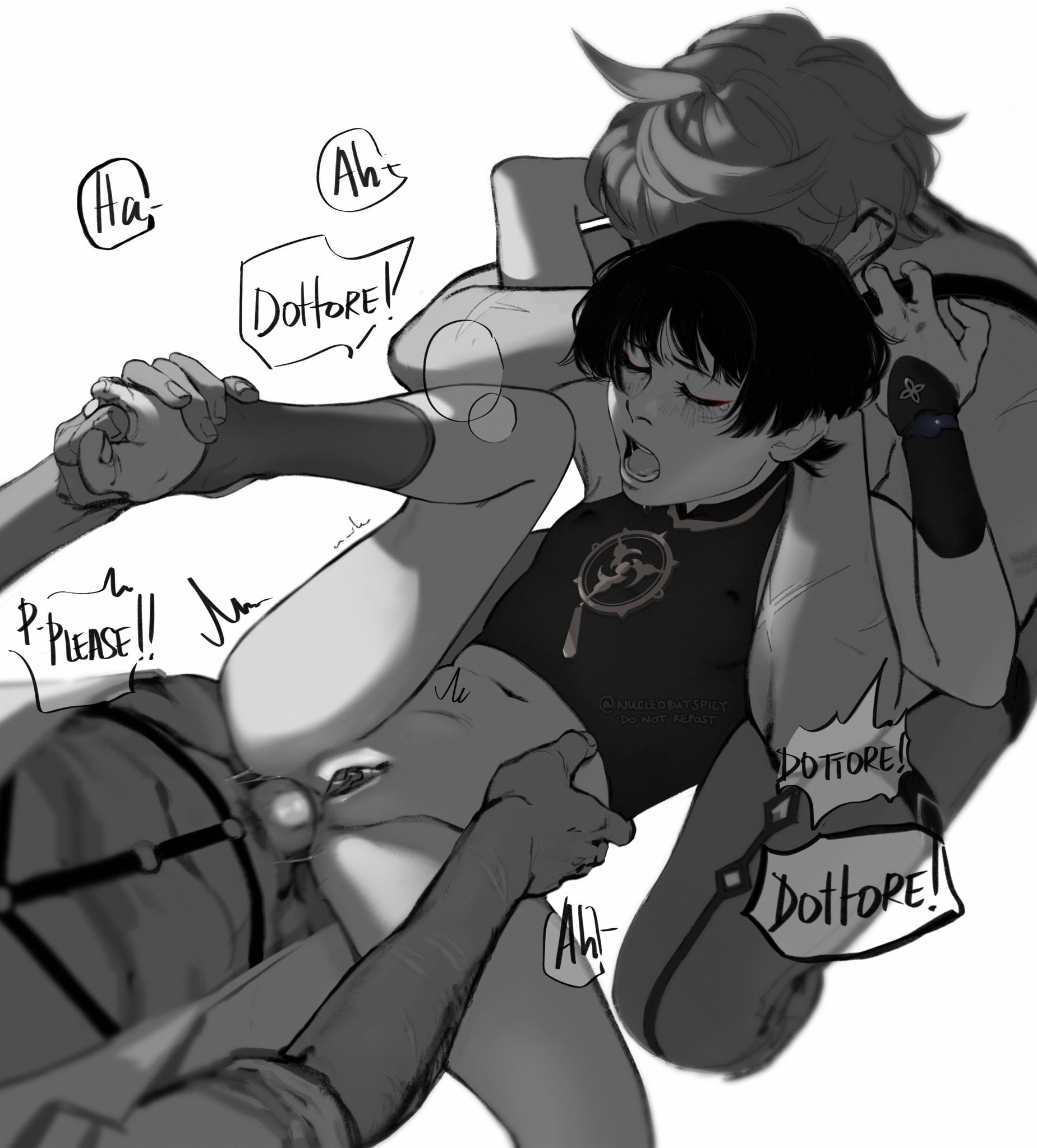 artist request, ass, asshole, big penis, childe (genshin impact), cum, cuntboy, cuntboy penetrated, cuntboy/male, dottore (genshin impact), feet, feet up, fucked silly, genshin impact, intersex, male, male only, moaning, moaning in pleasure, ntr, nucleobutspicy, penis, pussy, scaramouche (genshin impact), tartaglia (genshin impact)