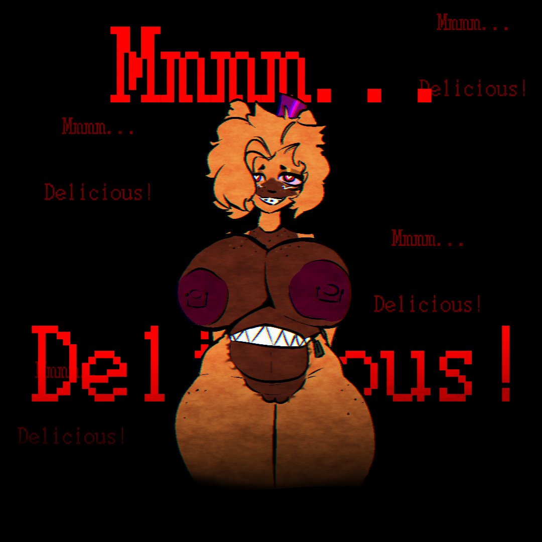 big_breasts chubby chubby_female female five_nights_at_freddy's five_nights_at_freddy's_4 fredbear_(fnaf) huge_breasts huge_thighs nightmare_fredbear nightmare_fredbear_(fnaf) rule_63 solo stormkinght thick_thighs wide_hips