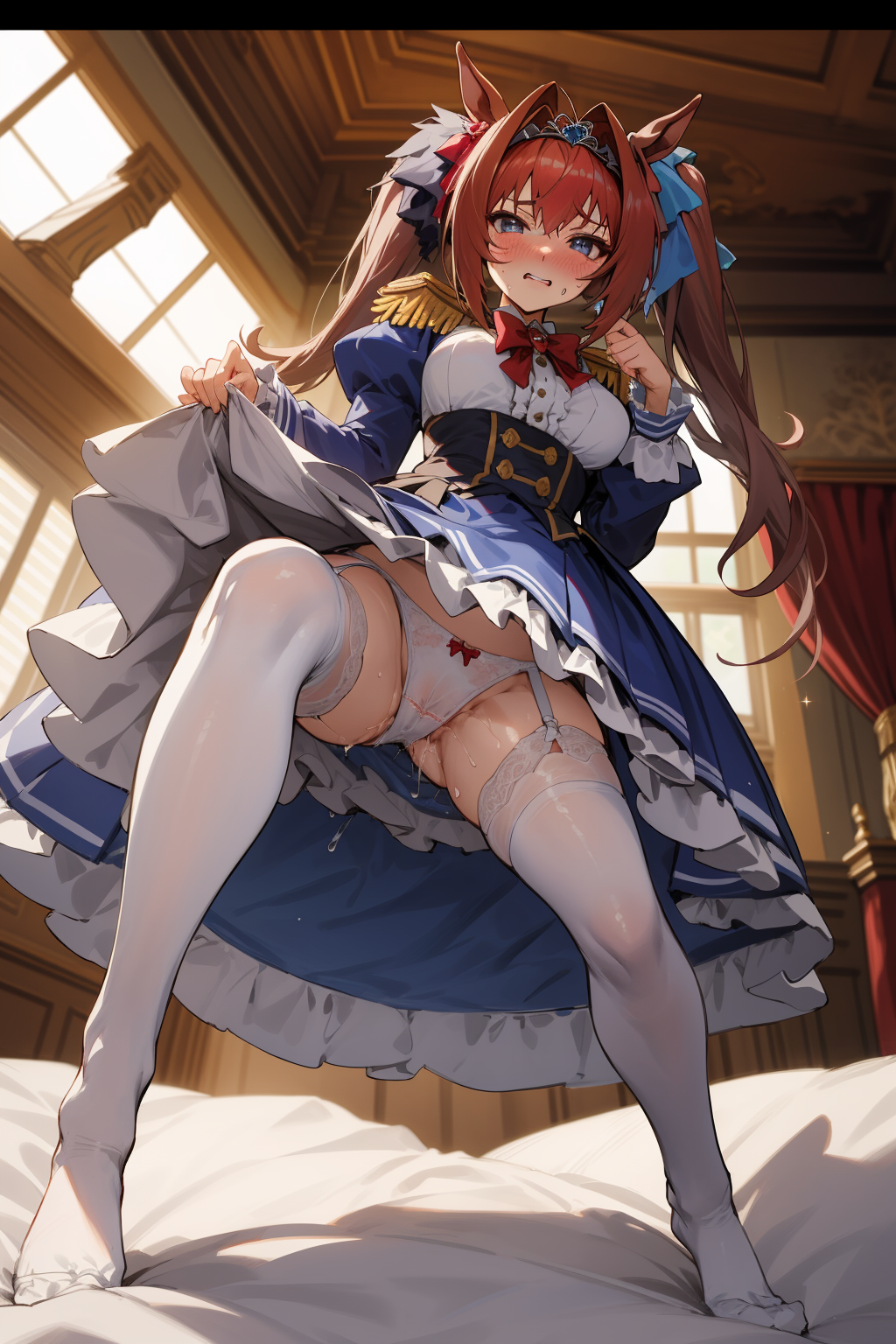 ai_generated animal_ears cygames daiwa_scarlet_(umamusume) dmm_games doujin fictional fictional_product fictitious horse_ears_girl inspired_by_real_derby_horse japan_umamusume_training_schools_and_colleges seductive sensitive tracen_academy umamusume umamusume_pretty_derby umsk unofficial うましこ ウマシコ