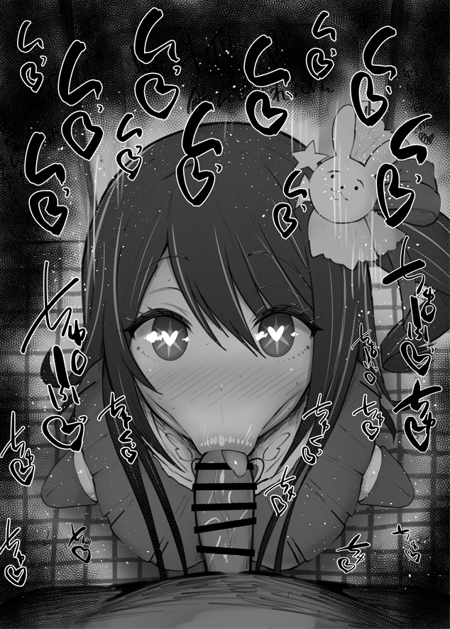 :>=, 1boy, 1girls, bathroom, big breasts, big penis, black and white, blowjob, blush, breasts, censored, cute, dark skin, dark-skinned male, deepthroat mark, detailed background, dress, drooling, eye contact, eyelashes, fellatio, female, fringe, hair ornament, hands-free, heart-shaped pupils, hoshino ai, human, indoor, inside, kurotama, light skin, light-skinned female, long hair, looking at viewer, male, male pov, oral, oshi no ko, pale skin, pale-skinned female, penis, petite, pov, purple eyes, purple hair, room, saliva, saliva trail, shiny, shiny skin, side ponytail, sketch, slim, sound effects, squatting, star-shaped pupils, sweat, symbol-shaped pupils, teenager, text, toilet, tongue, tongue out, vein, veins, veiny, veiny penis