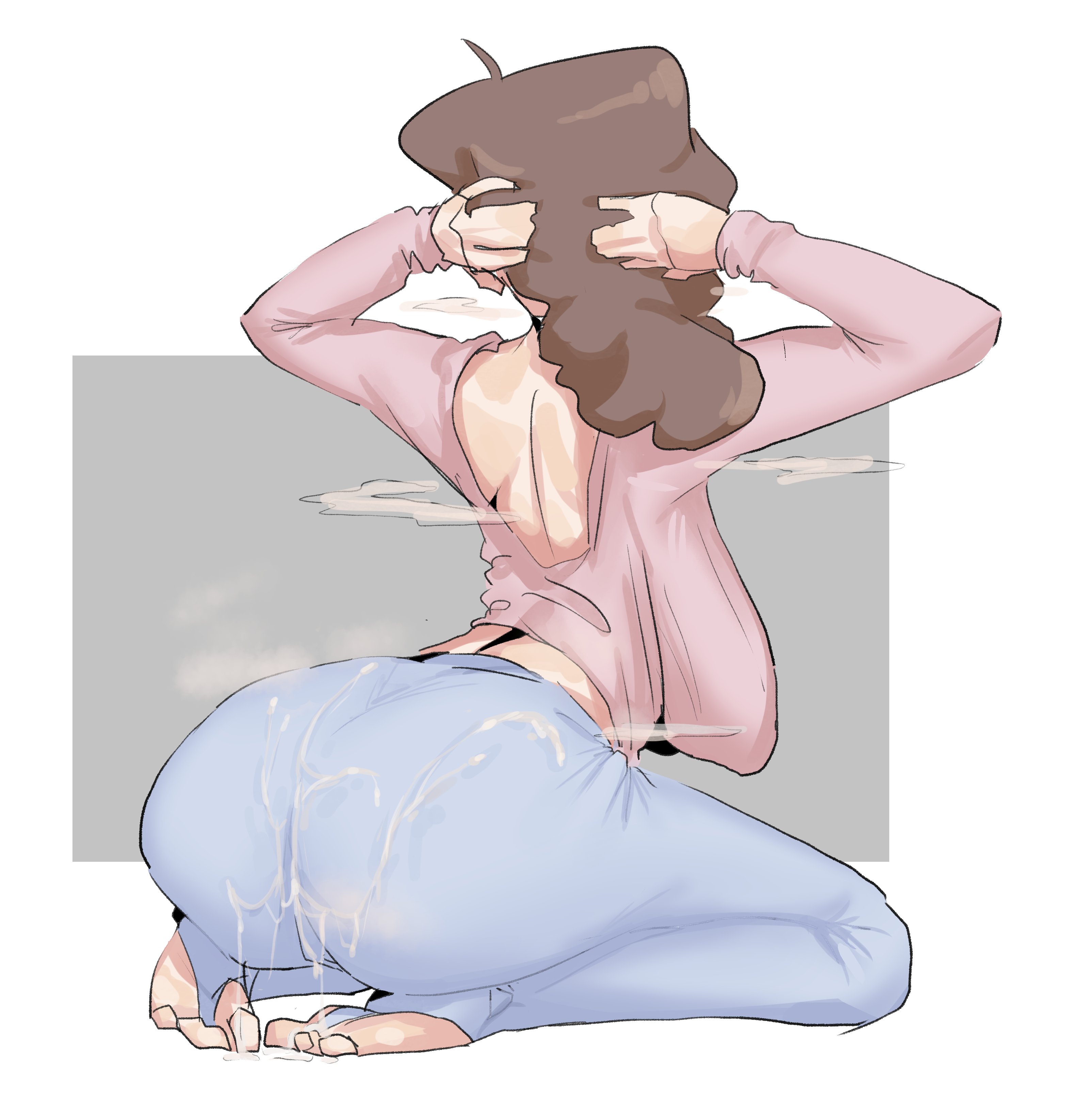 1girls, ass, big ass, breasts, brown hair, crayon shin-chan, cum, cum on body, curvy, feet, female, housewife, huge ass, human, large breasts, leebongchun, leggings, light skin, light-skinned female, married female, mature, milf, misae nohara, mother, nipples, pale skin, pale-skinned female, sagging breasts, short hair, solo, thick thighs, voluptuous, wide hips