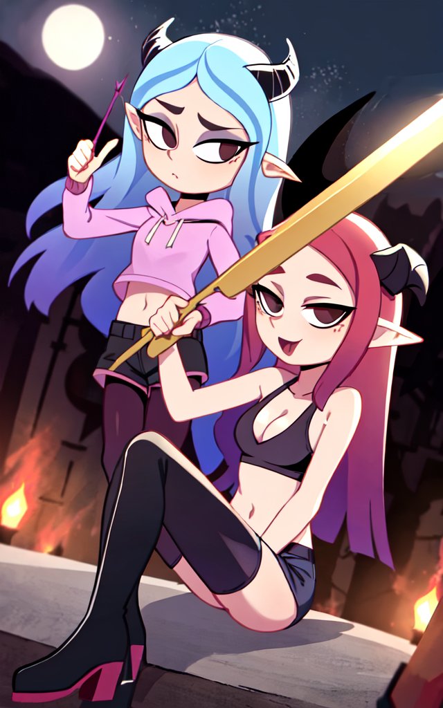 ai_generated andrea_davenport bra clothing cosplay demon_girl demon_horns disney disney_channel high_resolution qiller sole_female succubus tagme the_ghost_and_molly_mcgee