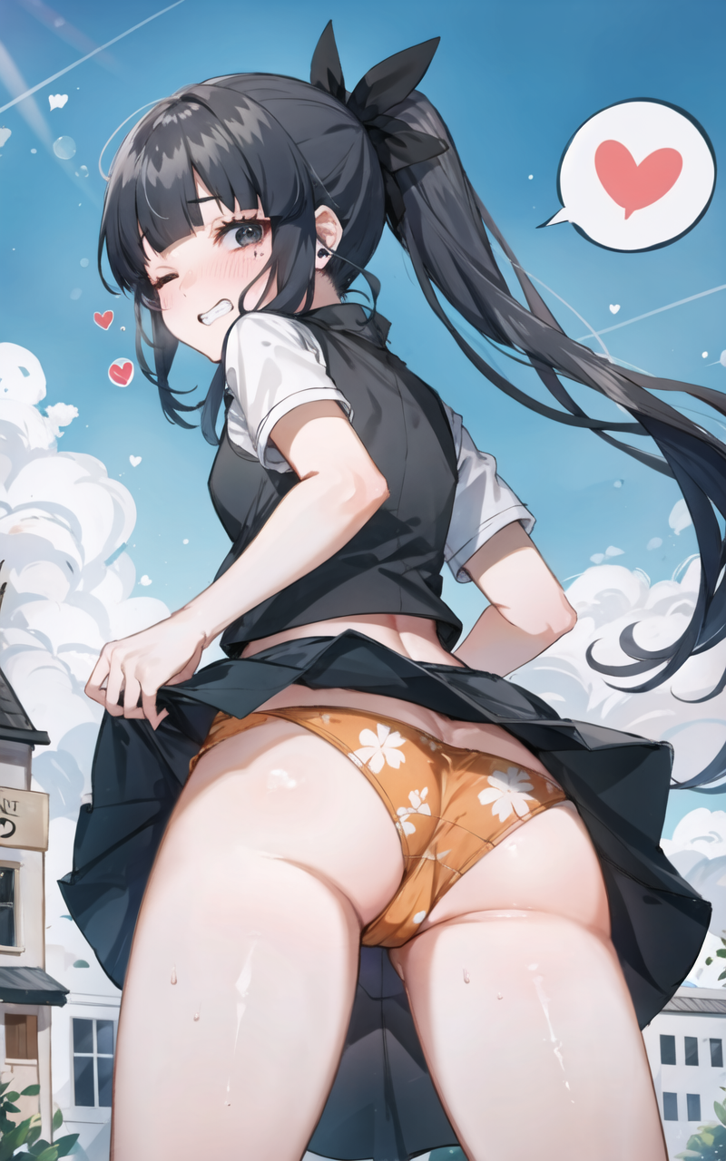 ai_generated artemis_of_the_blue black_hair blue_tongue indie_virtual_youtuber panties ponytail shark_girl skirt upskirt virtual_youtuber