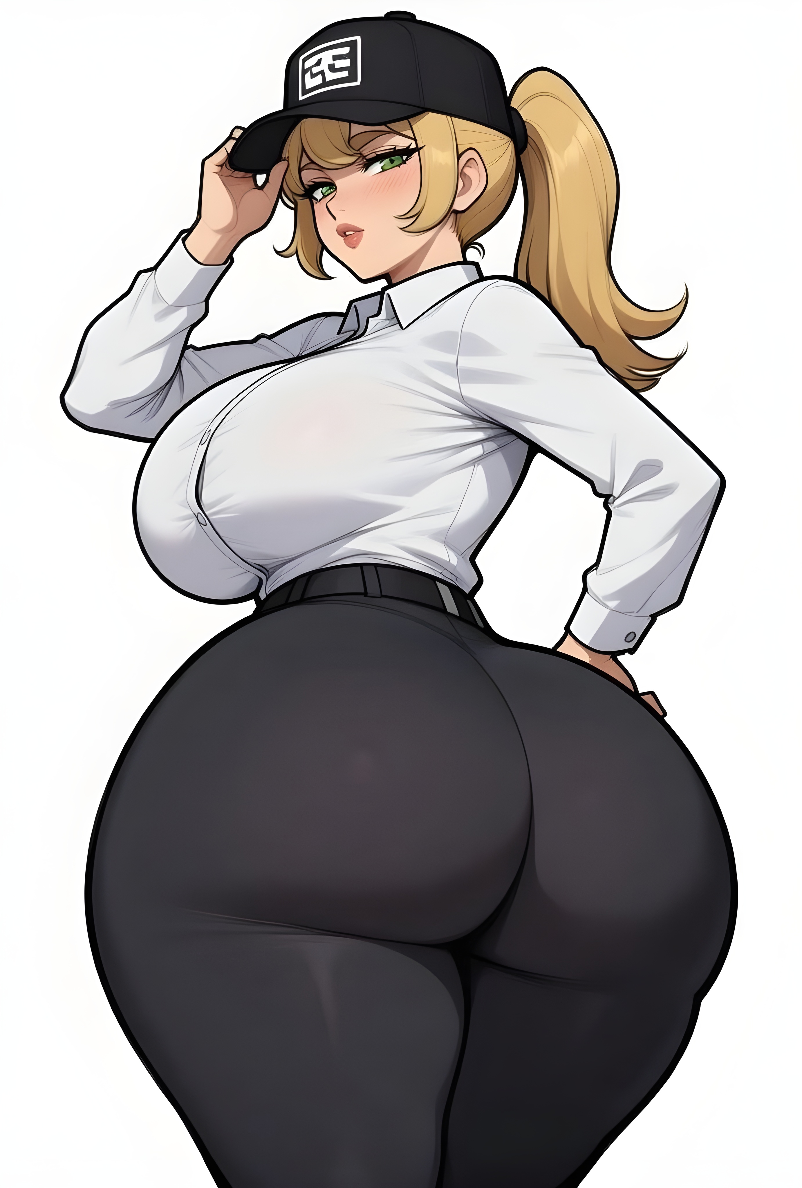 1female, 1girls, ai generated, ass, big ass, big breasts, big butt, brasil louco, breasts, bubble ass, bubble butt, clothed, clothed female, curvaceous, curvy, curvy body, curvy figure, dominant, dominant female, fat ass, fat butt, female, female only, five nights at freddy's, five nights at freddy's: security breach, fnaf, fully clothed, giant ass, giantess, large ass, large breasts, looking at viewer, looking back, looking back at viewer, mature, mature female, mature woman, milf, milf body, presenting, presenting ass, scottgames, security, security guard, security uniform, seducing, seducing viewer, seductive, seductive look, seductive smile, sexy, sexy body, sexy pose, simple background, solo, solo female, solo focus, steel wool studios, tagme, thick ass, thick body, thick butt, thick thighs, vanessa (fnaf), voluptuous, voluptuous body, voluptuous female, white background