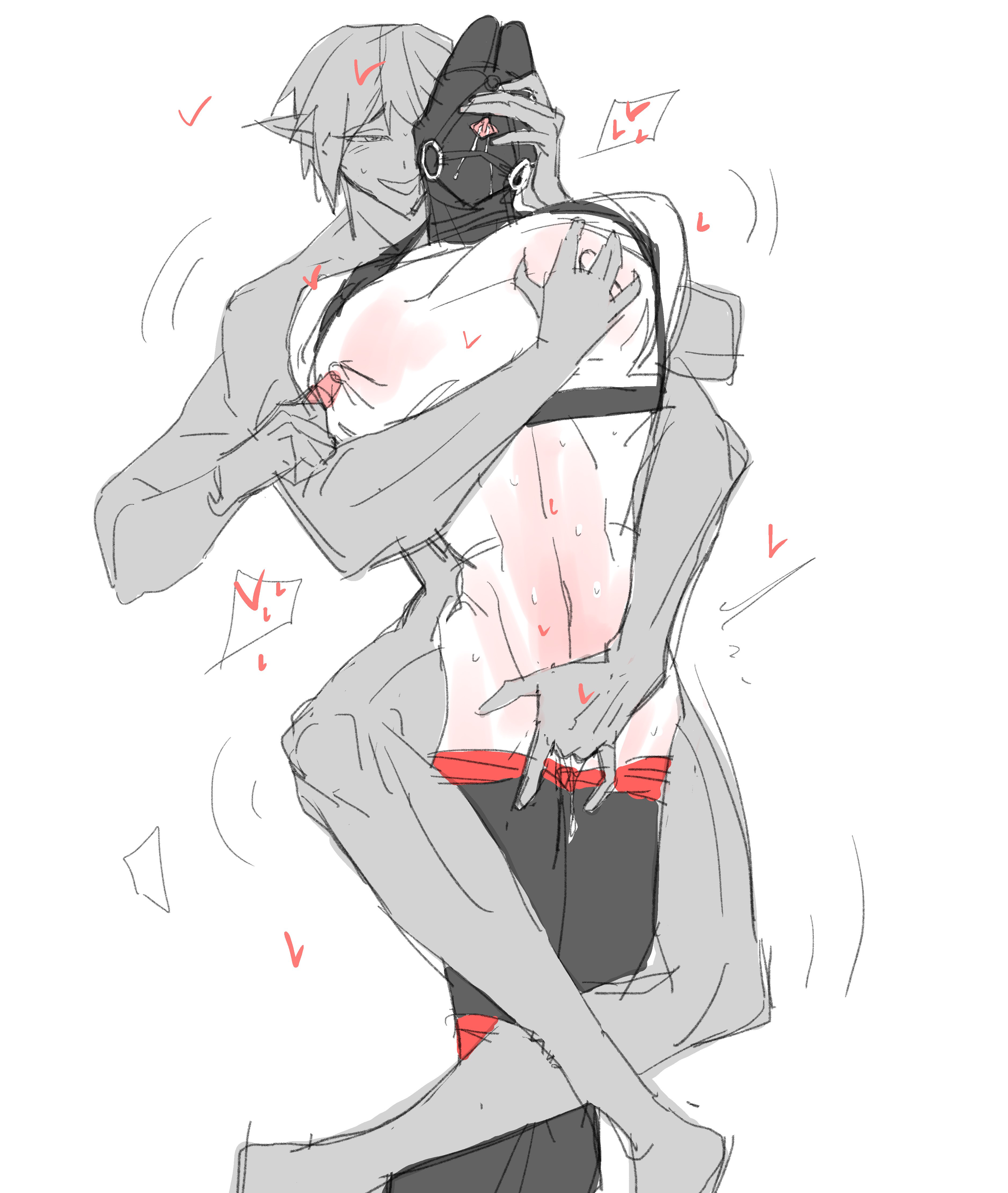 bondage, cuntboy, ensemble stars!, gay, huifaysong, kiryu kuro, male, male only, male/male, trans man, yaoi