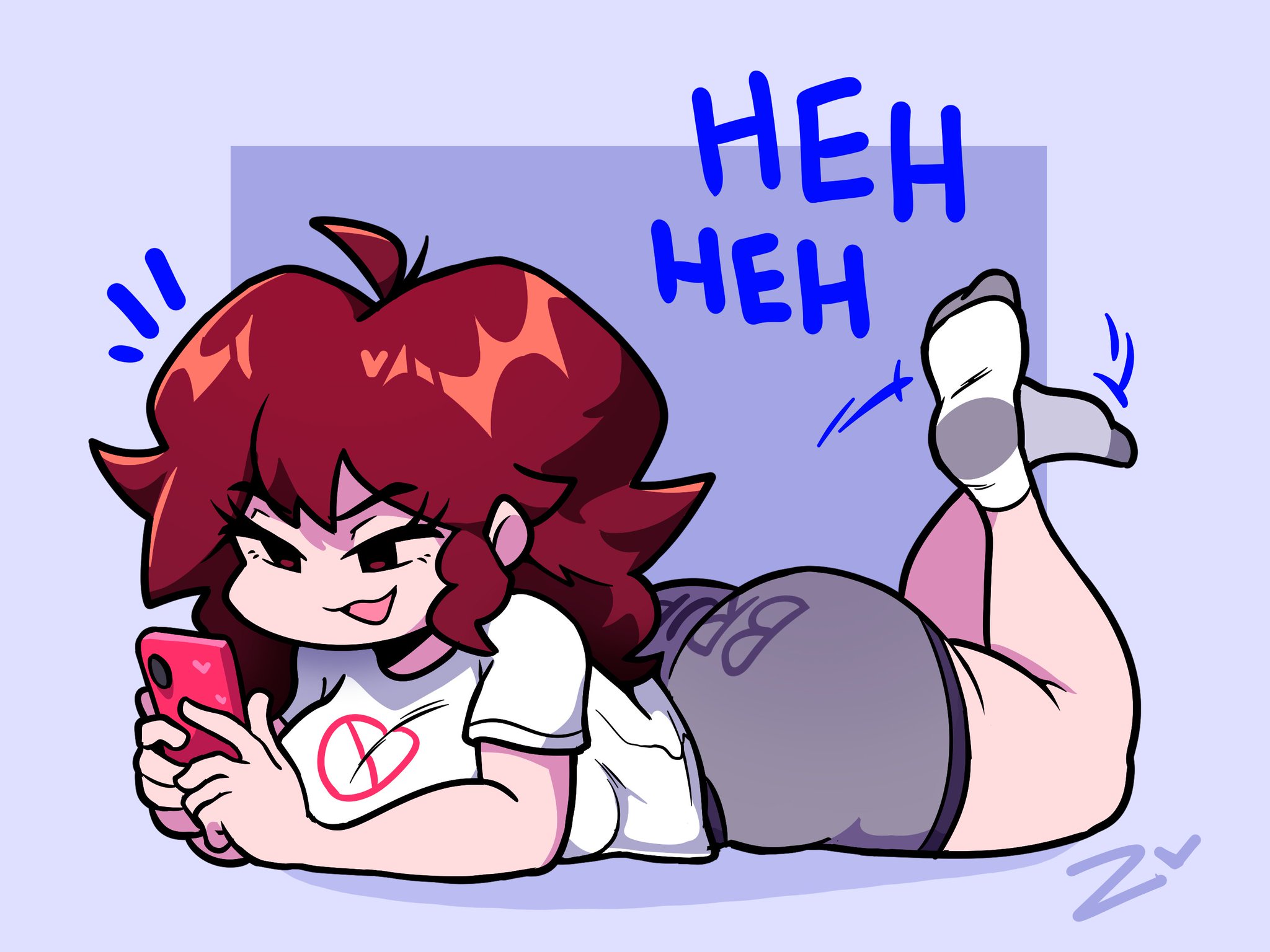 auburn hair, big ass, big butt, friday night funkin, girlfriend (friday night funkin), sexy, tagme, tagme (artist), thick thighs, zepiereite