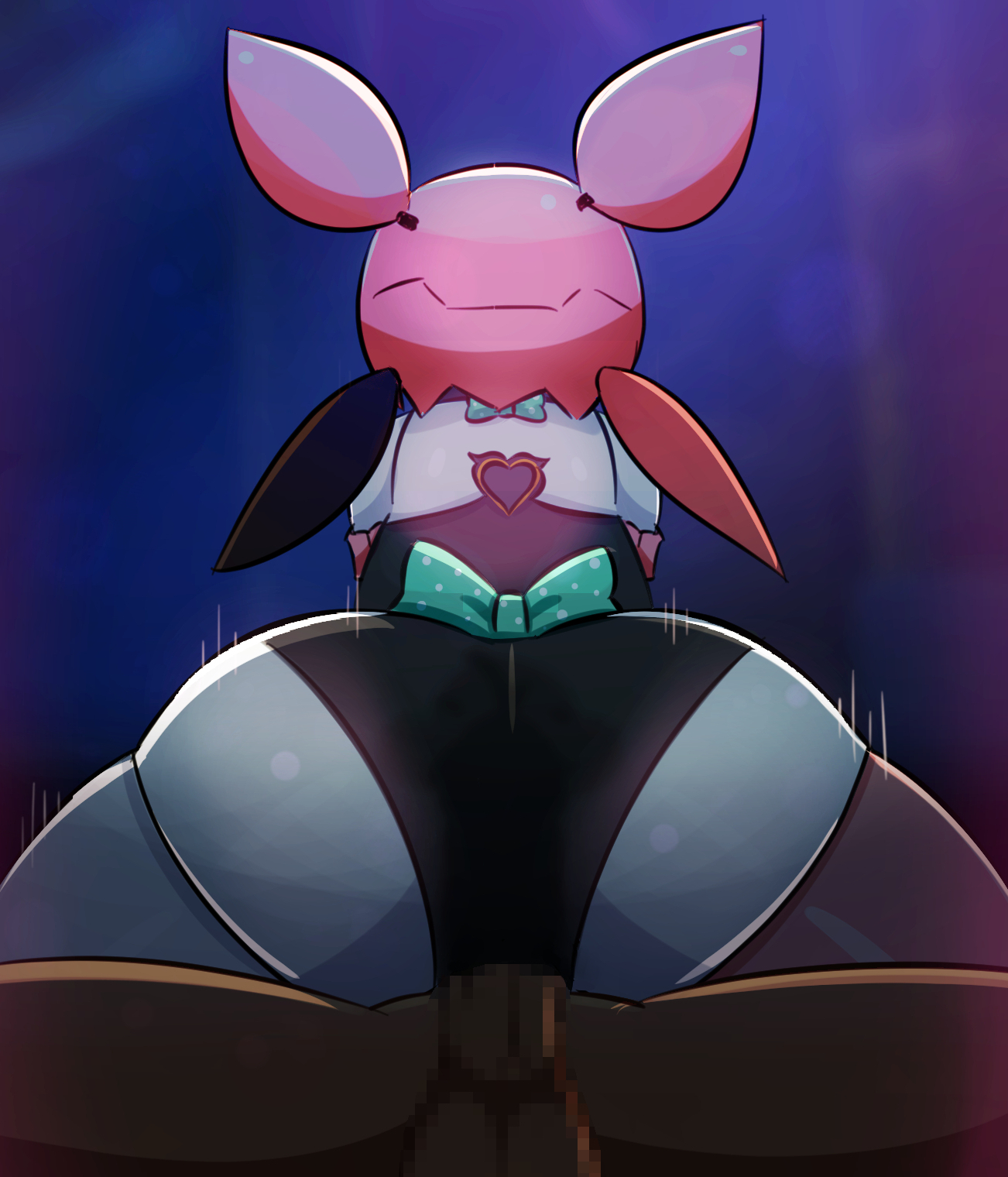 1girls, android, android girl, angels of delusion, aria (zenless zone zero), aria (zenless zone zero) (robot form), ass focus, big ass, bouncing ass, bouncing on penis, bow, cowgirl position, dark skin, dark-skinned male, highres, large ass, netflix and chill, night, pink hair, reverse cowgirl position, riding, riding penis, risunak (artist), robot, robot girl, thick ass, thick thighs, thighhighs, twerk, twerking, twintails, vaginal penetration, zenless zone zero